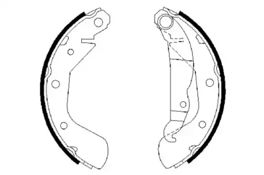 Тормозные колодки барабанные задняя ось BOSCH 0 986 487 613