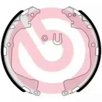 Тормозные колодки барабанные задняя ось BREMBO S85541