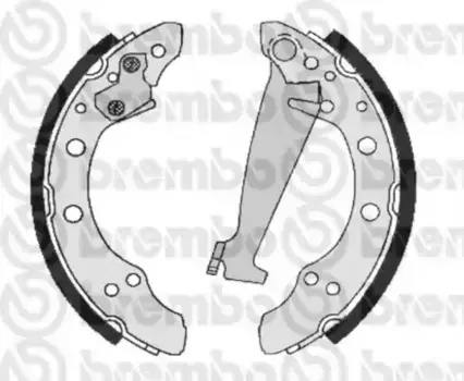 Тормозные колодки барабанные задняя ось BREMBO S 85 511