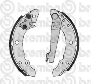 Тормозные колодки барабанные задняя ось BREMBO S 85 507