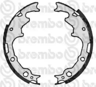 Тормозные колодки барабанные задняя ось BREMBO S 10 502