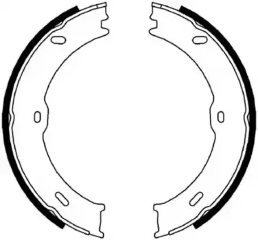 Тормозные колодки барабанные задняя ось FERODO FSB4001