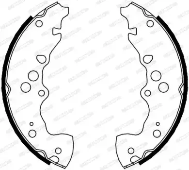 Тормозные колодки барабанные задняя ось FERODO FSB4115