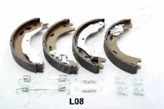 Тормозные колодки барабанные задняя ось JAPANPARTS GF-L08AF
