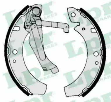 Тормозные колодки барабанные задняя ось LPR 03990