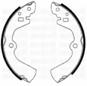 Тормозные колодки барабанные задняя ось METELLI 53-0277