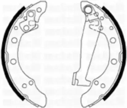 Тормозные колодки барабанные задняя ось METELLI 53-0468