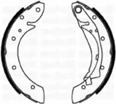 Тормозные колодки барабанные задняя ось METELLI 53-0023