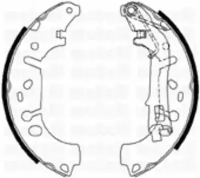 Тормозные колодки барабанные задняя ось METELLI 53-0093