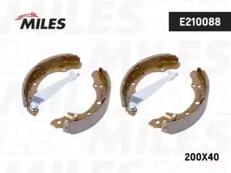 Тормозные колодки барабанные задняя ось MILES E210088
