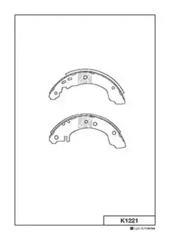 Тормозные колодки барабанные задняя ось MK KASHIYAMA K1221