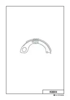 Тормозные колодки барабанные задняя ось MK KASHIYAMA K8804