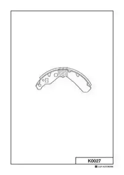 Тормозные колодки барабанные задняя ось MK KASHIYAMA K0027