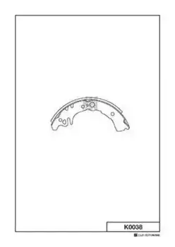 Тормозные колодки барабанные задняя ось MK KASHIYAMA K0038