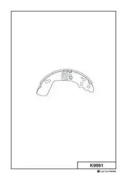 Тормозные колодки барабанные задняя ось MK KASHIYAMA K9991