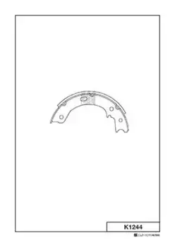 Тормозные колодки барабанные задняя ось MK KASHIYAMA K1244