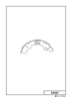 Тормозные колодки барабанные задняя ось MK KASHIYAMA K2397