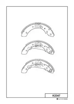 Тормозные колодки барабанные задняя ось MK KASHIYAMA K2347