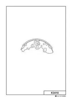 Тормозные колодки барабанные задняя ось MK KASHIYAMA K3410