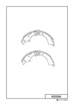Тормозные колодки барабанные задняя ось MK KASHIYAMA K2335A