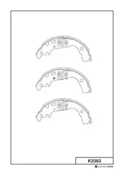 Тормозные колодки барабанные задняя ось MK KASHIYAMA K2383