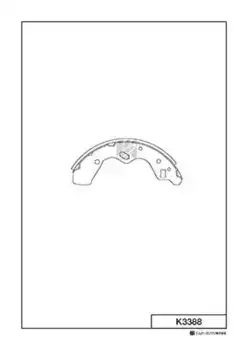 Тормозные колодки барабанные задняя ось MK KASHIYAMA K3388
