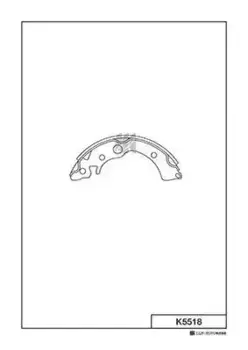 Тормозные колодки барабанные задняя ось MK KASHIYAMA K5518