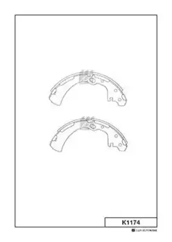 Тормозные колодки барабанные задняя ось MK KASHIYAMA K1174