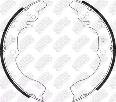Тормозные колодки барабанные задняя ось NIBK FN0035