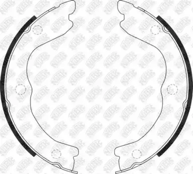 Тормозные колодки барабанные задняя ось NIBK FN0650