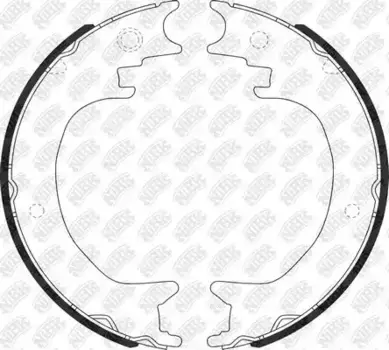 Тормозные колодки барабанные задняя ось NIBK FN0651