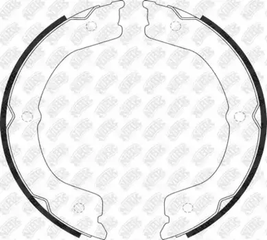 Тормозные колодки барабанные задняя ось NIBK FN0654
