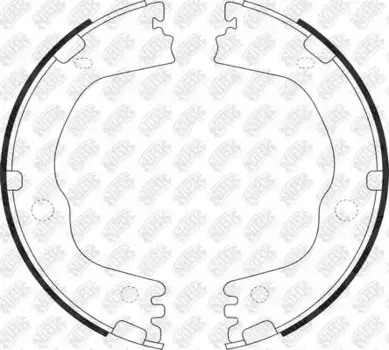 Тормозные колодки барабанные задняя ось NIBK FN0697