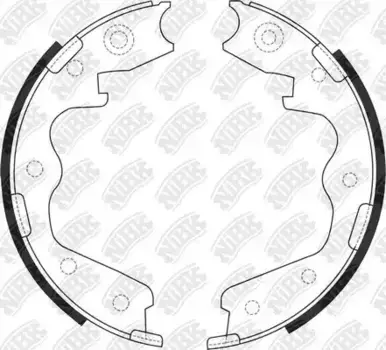 Тормозные колодки барабанные задняя ось NIBK FN0698