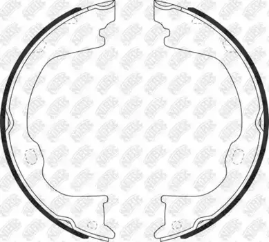 Тормозные колодки барабанные задняя ось NIBK FN0714