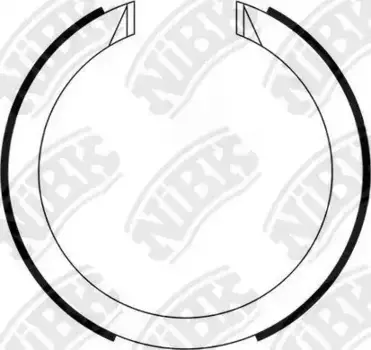 Тормозные колодки барабанные задняя ось NIBK FN11008