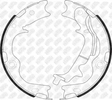 Тормозные колодки барабанные задняя ось NIBK FN11009