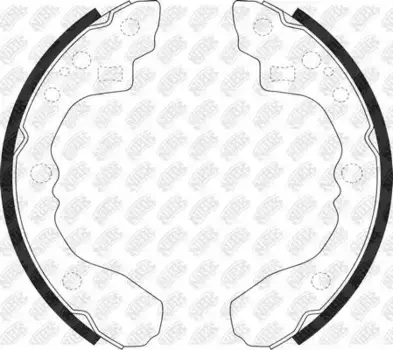 Тормозные колодки барабанные задняя ось NIBK FN11161