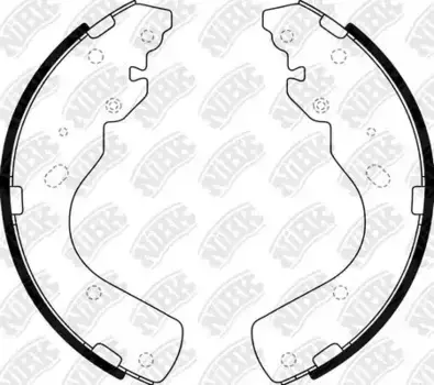 Тормозные колодки барабанные задняя ось NIBK FN3416