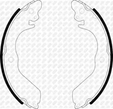 Тормозные колодки барабанные задняя ось NIBK FN6707