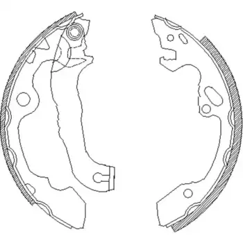 Тормозные колодки барабанные задняя ось REMSA 4040.00