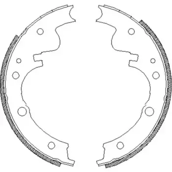 Тормозные колодки барабанные задняя ось REMSA 4121.00