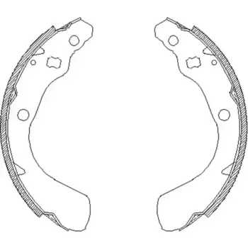 Тормозные колодки барабанные задняя ось REMSA 4151.00