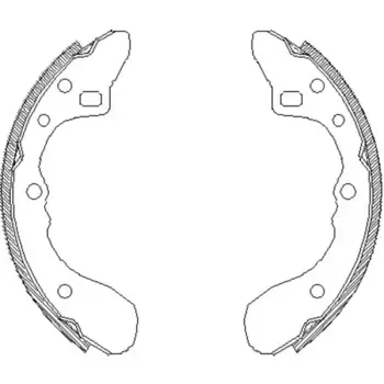 Тормозные колодки барабанные задняя ось REMSA 4154.00
