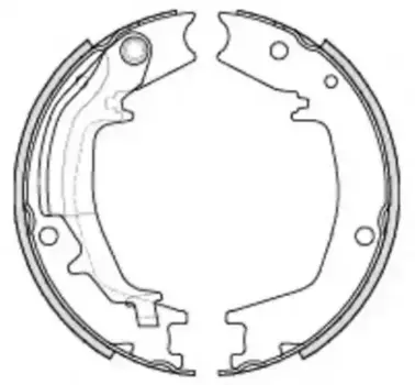 Тормозные колодки барабанные задняя ось REMSA 4235.00