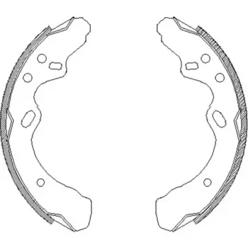 Тормозные колодки барабанные задняя ось REMSA 4366.00
