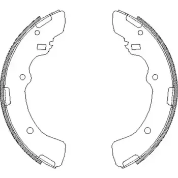 Тормозные колодки барабанные задняя ось REMSA 4379.00