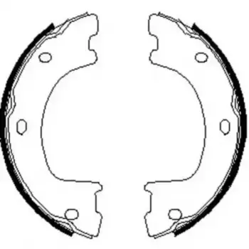 Тормозные колодки барабанные задняя ось REMSA 4674.00