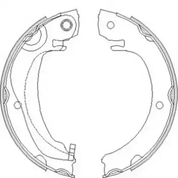 Тормозные колодки барабанные задняя ось REMSA 4680.00