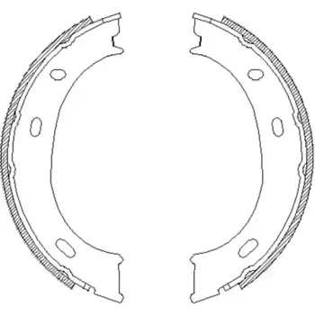 Тормозные колодки барабанные задняя ось REMSA 4710.01